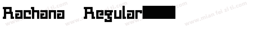 Rachana Regular字体转换